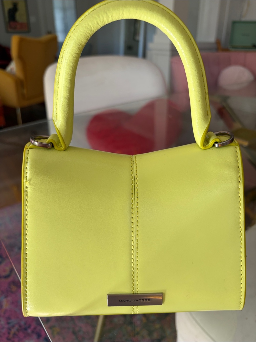 Marc Jacobs St. Marc Neon Yellow Leather - Picture 3 of 5